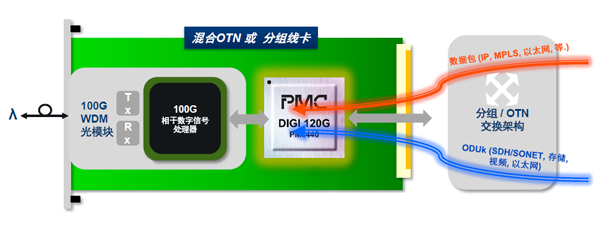 OTN處理解決方案圖表