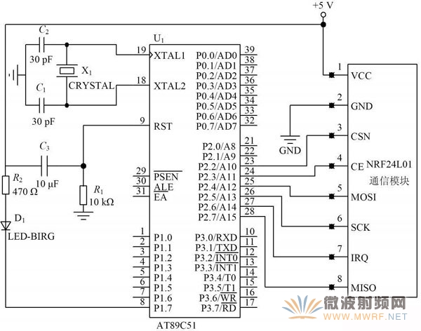 圖4系統通信電路圖。