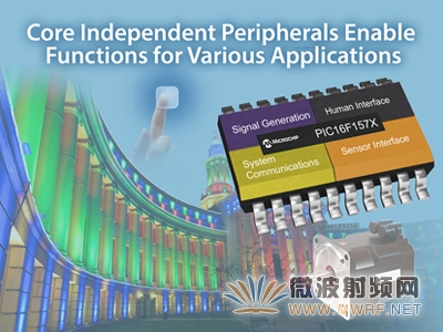 Microchip推出兩個全新PIC?單片機系列，集成獨立于內核的外設，實現更為廣泛的應用