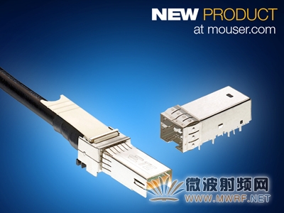 Mouser供貨TE Connectivity微型SFP+連接器和電纜組件