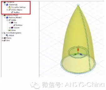 3D Component裝配好的一體化模型，天線陣內部細節被完全隱藏