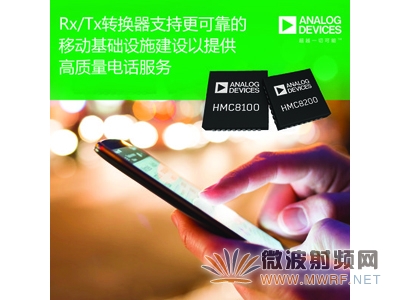 ADI公司推出高度集成Rx/Tx轉換器HMC8100和HMC8200