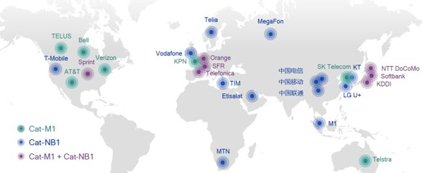 在2017年6月，LTE IoT在全球勢頭強勁