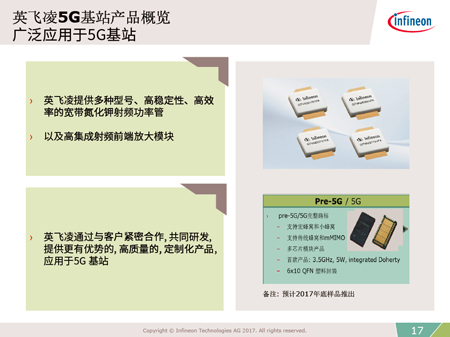 英飛凌廣博的射頻半導體技術 助力5G和毫米波新時代