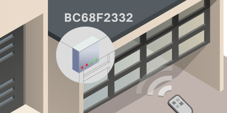 HOLTEK新推出BC68F2332 Sub-1GHz超外差OOK RF接收器MCU