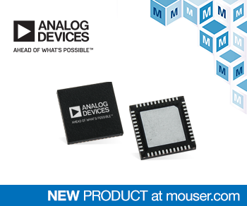 貿澤開售相位噪聲超低的Analog Devices ADF5610寬帶頻率合成器 