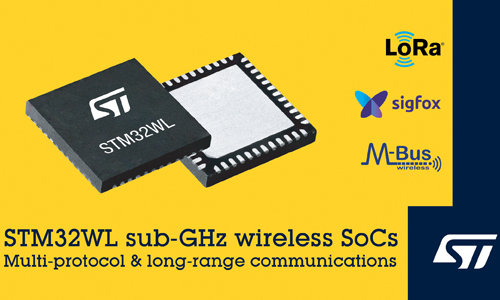 意法半導體推出面向大眾市場的 STM32WL LoRa?無線系統芯片系列產品