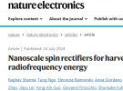 科學(xué)家突破低射頻能量極限，高靈敏度自旋整流器陣列的創(chuàng)新應(yīng)用！